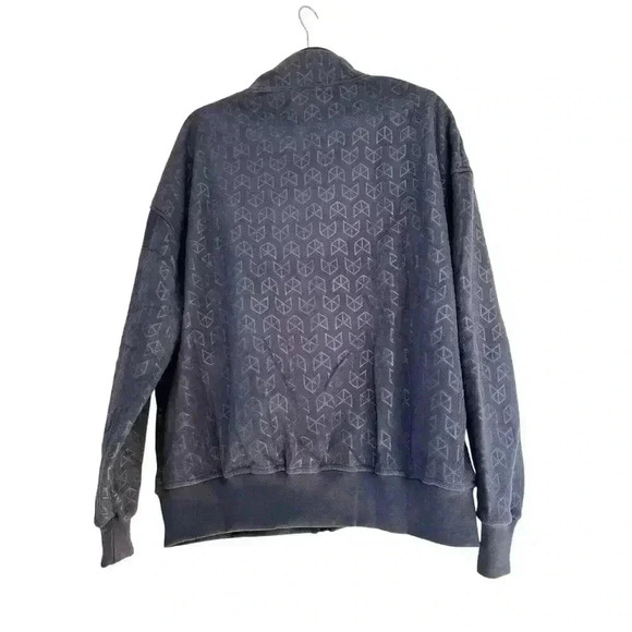 Raw Gear Men’s Dark Blue M Fleece Zip Up Long Sleeve Jacket Coat New With Tags - Picture 2 of 6